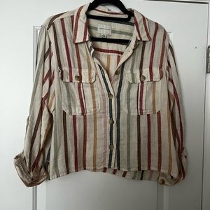 American Eagle cropped blouse